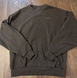 Alo Accolade Crew Neck Sweatshirt Pullover Size Xs Expresso Brown Used